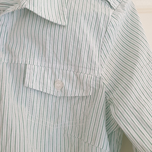 BNWOT Womens Size 6 Long Sleeve adjustable business shirt, striped, button up. - Picture 5 of 12